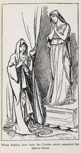 Ilustración de Paulina de El cuento de invierno de Arthur Rackham