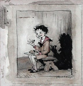 Little Jack Horner, ilustración de 