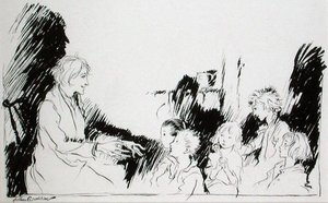 Largas historias de fantasmas, brujas e indios, ilustración de 
