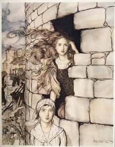 Maid Maleen, de Hermanito y hermanita y otros cuentos de los hermanos Grimm, pub. 1917