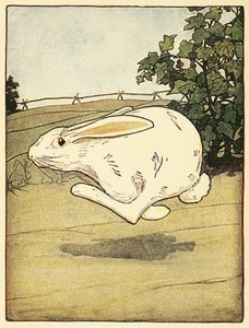 Peter nunca dejó de correr, de El cuento de Peter Rabbit, pub. 1916 de Arthur Rackham