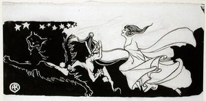 Juegos bajo la luz de las estrellas de Arthur Rackham