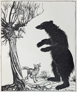 El oso y el zorro, ilustración de 