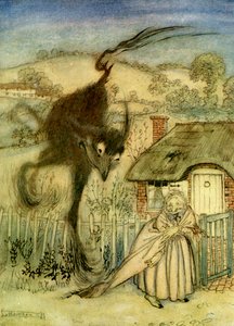 La bestia del pantano de Arthur Rackham