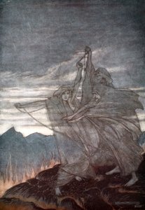 Las Nornas desaparecen de Arthur Rackham