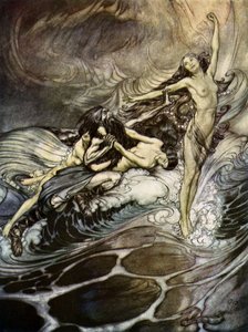 El Ocaso de los Dioses de Arthur Rackham
