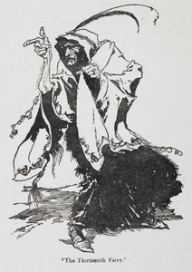 La decimotercera hada de Briar Rose (La Bella Durmiente) de Arthur Rackham