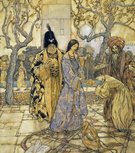 Cosecharon para la mano principesca de Ahmed, 1917 de Arthur Rackham