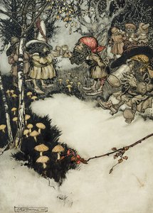 Bebieron su licor en profundo silencio, 1905 de Arthur Rackham