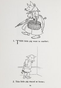 Este cerdito fue al mercado - canción infantil. de Arthur Rackham