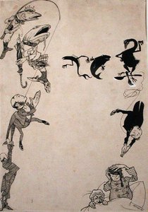 Ojo por ojo, ilustración de la revista Cassell, publicada en 1902 de Arthur Rackham