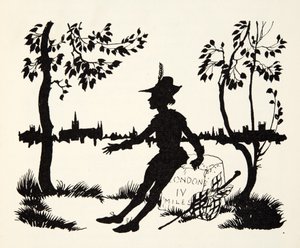 Vuelve otra vez Whittington, Tres veces Alcalde de Londres, de The Arthur Rackham Fairy Book, pub. 1933 de Arthur Rackham