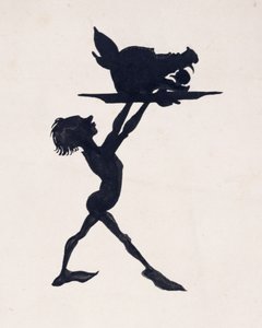 Bueno, los Invitados se Reunieron en el Salón de Banquetes del Palacio y Comenzó el Banquete, Ilustración de La Bella Durmiente, por C.S. Evans, publicado en 1920 de Arthur Rackham