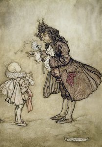 Cuando Su Majestad Quiere Saber la Hora, de Peter Pan en los Jardines de Kensington por J.M. Barrie, pub. por Hodder and Stoughton, 1906