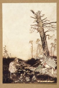 ¿Por qué Mary Ann, qué haces aquí afuera?, de Las aventuras de Alicia en el país de las maravillas, por Lewis Carroll, pub. 1907 de Arthur Rackham