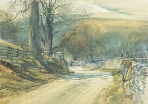 The Winding Road, Upper Wharfedale (acuarela)