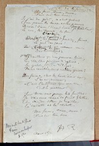 Manuscrito del poema Les fêtes de la faim de Arthur Rimbaud, agosto de 1872 de Arthur Rimbaud