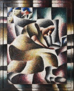 Una mujer leyendo, 1920 de Arthur Segal