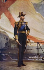 Rey Jorge V en uniforme naval