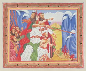 La separación del Mar Rojo de Arthur Szyk