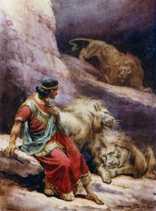 Daniel en el foso de los leones de Arthur Twidle