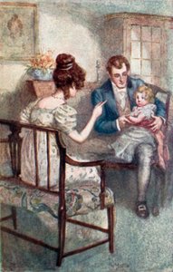 Ilustración para Emma de Jane Austen de Arthur Wallis Mills