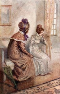 Ilustración para Emma de Jane Austen de Arthur Wallis Mills