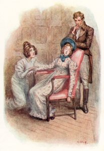 Ilustración para Emma de Jane Austen de Arthur Wallis Mills