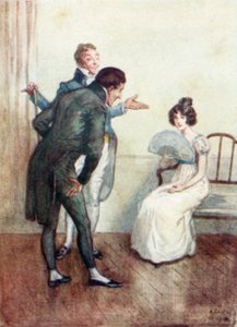 Ilustración para La abadía de Northanger de Jane Austen de Arthur Wallis Mills
