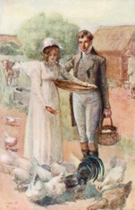 Ilustración para La abadía de Northanger de Jane Austen de Arthur Wallis Mills