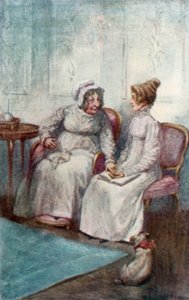 Ilustración para La abadía de Northanger de Jane Austen de Arthur Wallis Mills