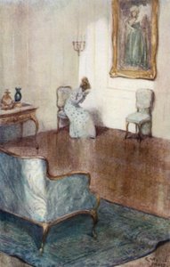 Ilustración de La abadía de Northanger de Jane Austen de Arthur Wallis Mills