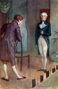 Ilustración de La abadía de Northanger de Jane Austen de Arthur Wallis Mills