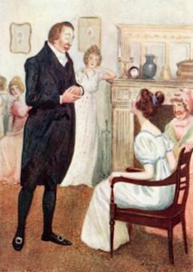 Ilustración para Orgullo y prejuicio de Jane Austen de Arthur Wallis Mills