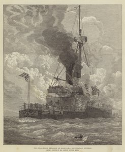 La explosión de la caldera de vapor a bordo del HMS Thunderer en Spithead de Arthur Wellington Fowles