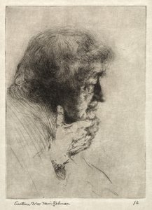 Anciano pensando de Arthur William Heintzelman