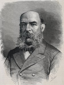 AMADOR DE LOS RIOS, Jose (1818-1878). English historian and semitic. “La Ilustracion Espanola y Americana”. Engraving. de Artist Unknown