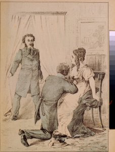 Alexander Pushkin (1799-1837) (litografía)