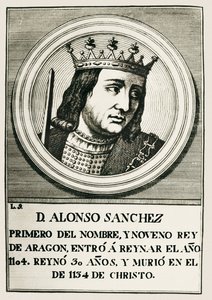Alfonso I, "El Batallador" (1073-1134). Rey de Aragón y Navarra (1104-1134). de Artist Unknown