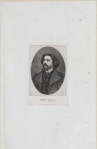 Alphonse Daudet (impresión) de Artist Unknown