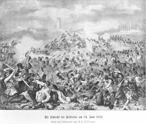 Batalla de Solferino de Artist Unknown