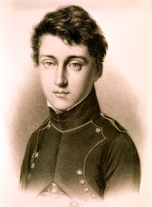 CARNOT Sadi Nicolas Léonard, ingeniero mecánico, físico francés: Retrato a los 17 años (aguafuerte) de Artist Unknown