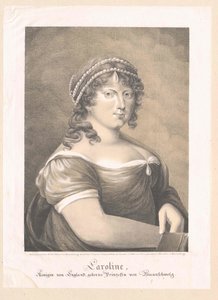 Carolina Amalia de Brunswick-Wolfenbuettel, de Artist Unknown