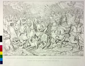 Combate de caballería de Artist Unknown
