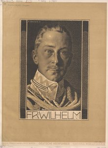 Príncipe heredero del imperio alemán y de Prusia Wilhelm (huella)