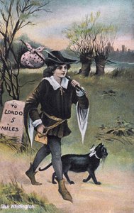 Dick Whittington camino de Londres (impresión)