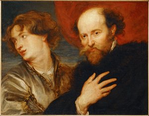 Double-portrait idealise de van Dyck et Rubens ...
