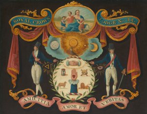 Emblemas de la Logia Real de la Corona nº 22 de Artist Unknown