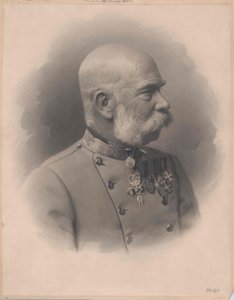 Emperador de Austria Francisco José I (imprimir) de Artist Unknown