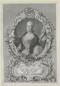 Emperatriz de Rusia Catalina II de Artist Unknown